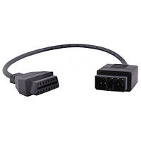 Переходник с OBD2 16pin мама на Subaru 9pin папа kr