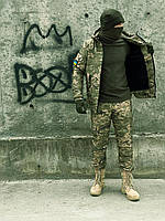 Мужская тактическая военная одежда ВСУ пиксель, Демисезонный камуфляжный костюм Terra 4в1 Pixel
