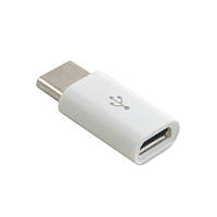 Переходник microUSB (мама) > USB 3.1 Type C (папа), Extradigital, White (KBU1672)