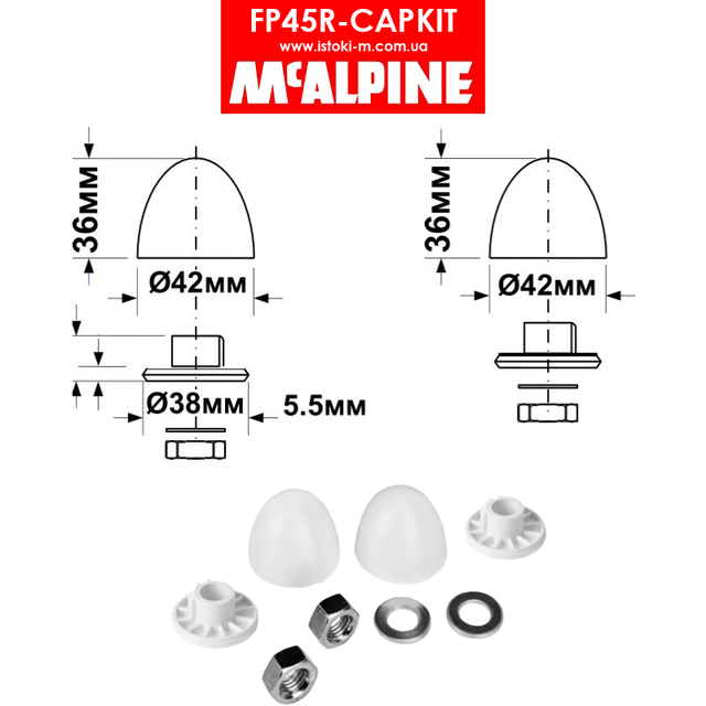Монтажний комплект для підвісних унітазів і біде McAlpine FP45R-CAPKIT_Комплект з'єднувальних кріпильних гвинтів з білими ковпачками для інсталяції FP45R-CAPKIT McAlpine_Комплект з'єднувальних кріпильних гвинтів для інсталяції_McAlpine FP45R- CAPKIT_інсталяція комплектуючі_Комплектуючі для інсталяцій_Комплектуючі для інсталяції унітазу_Монтажний комплект для підвісних унітазів_Монтажний комплект для підвісних біде_Набір гайок для інсталяцій з білими заглушками_Набір гайок для інсталяцій_набір монтажний для інсталяції_Комплектуючі mcalpine_Mcalpine_комплектуючі для сантехніки_комплектуючі для інсталяції mcalpine_Монтажний комплект для інсталяцій_ Комплект сполучних кріпильних гвинтів для інсталяцій_Комплект сполучних гвинтів для інсталяцій
