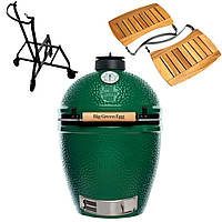 Комплект Big Green Egg Гриль L 117632 + Гнездо с ручкой L + Крылья для гриля L