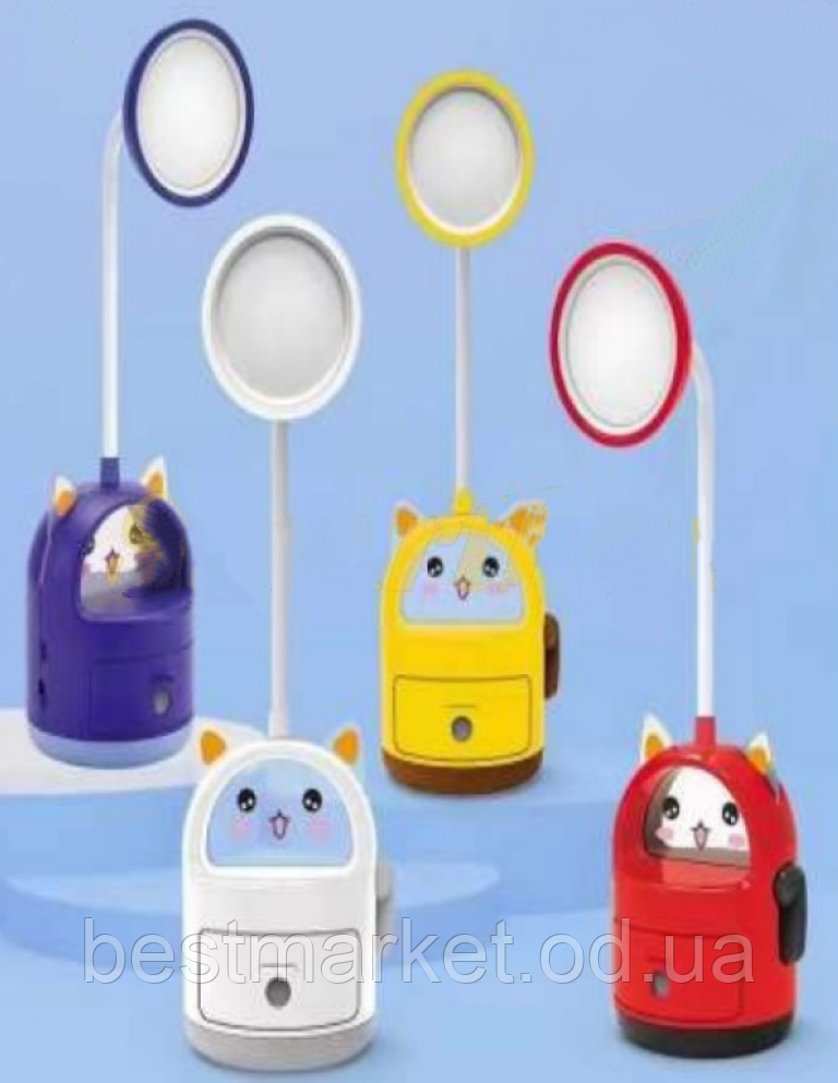 Лампа Настільна з точилом для Олівців Elite EL-Q307 Акумуляторна в Асортименті, фото 1