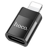 Переходник HOCO UA17 Lightning Male to Type-C female USB2.0 adapter Black