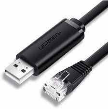 Консольний кабель UGREEN CM204 USB to RJ45 Console Cable 1.5m 50773 Мережевий дріт для комп'ютера