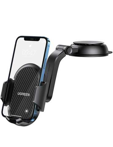 Кріплення для телефонів UGREEN   LP405 Waterfall-Shaped Suction Cup Phone Mount Black (20473)