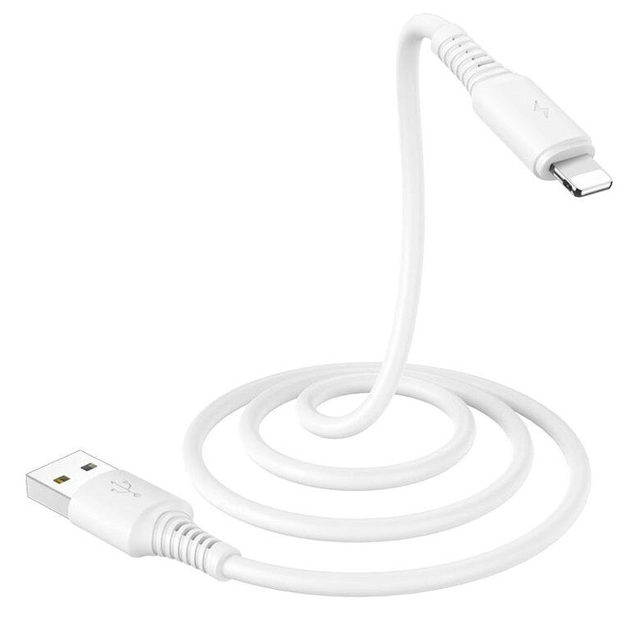 Кабель Borofone BX47 Coolway charging  for Ligtning white