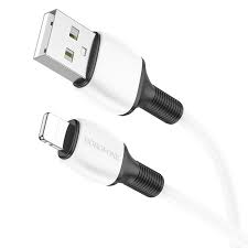 Кабель Borofone BX86 Advantage silicone charging data cable for Lightning white