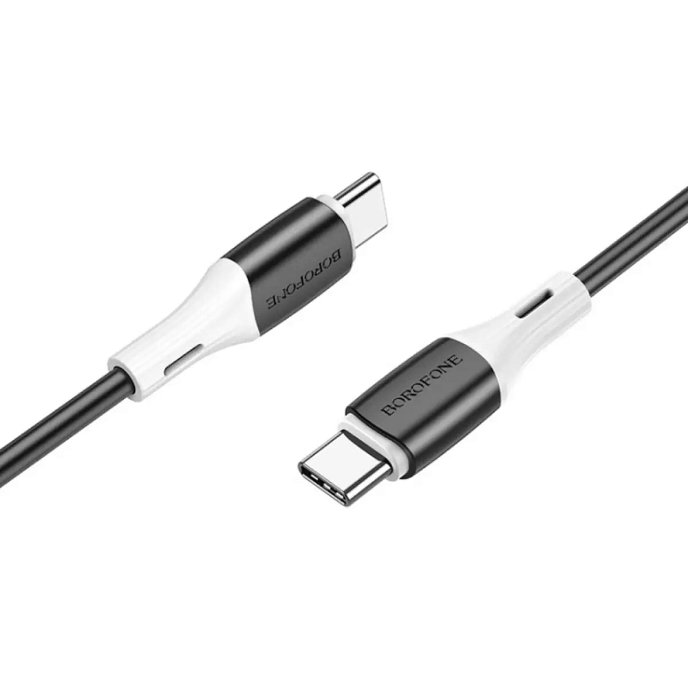 Кабель Borofone BX79 Type-C to Type-C 60W silicone  data cable black