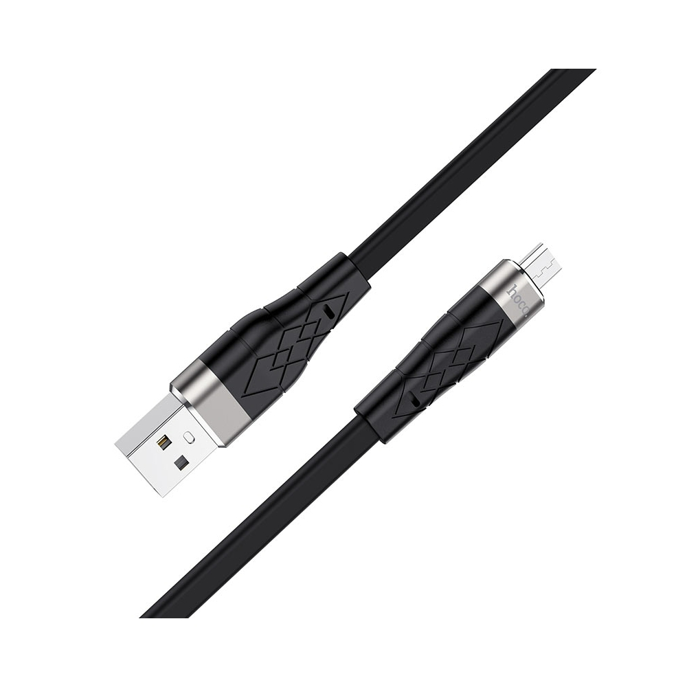 Кабель HOCO X53 Angel silicone charging data cable for Micro black