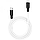 Кабель HOCO X21 Plus Silicone PD 20W Type-C to Lightning Black-White, фото 3