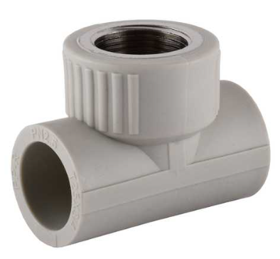 Трійник 25×3/4×25 з внутрішньою різьбою PP-R Туреччина