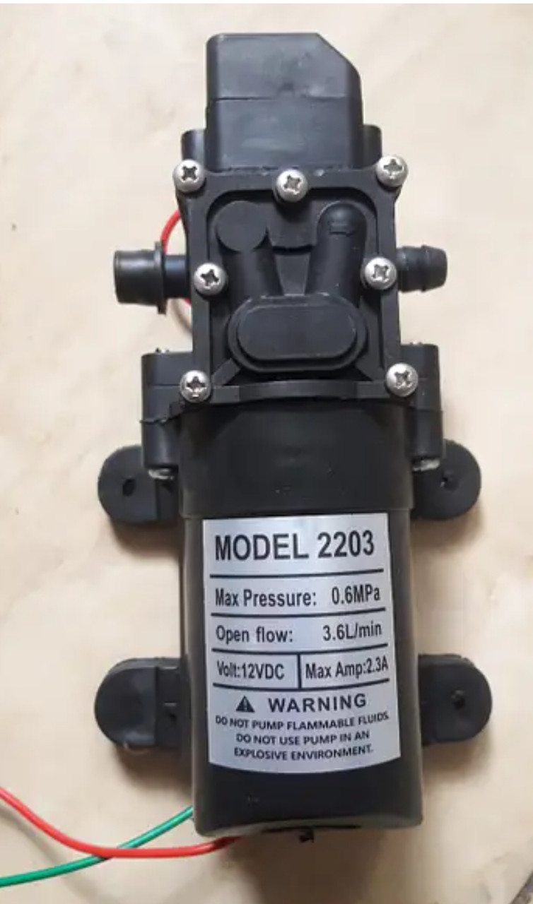 Насос для акумуляторних обприскувачів KF-2203 з датчиком тиску, фото 1
