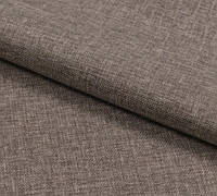 Декоративна меблева обивочна тканина рогожка Регіна/REGINA меланж коричнева