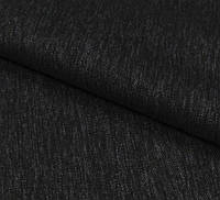 Декоративна меблева обивочна тканина рогожка Регіна/REGINA меланж чорно-сірий