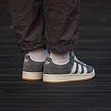 Замшеві кросівки Adidas Campus Grey/White, фото 9