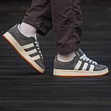 Замшеві кросівки Adidas Campus Grey/White, фото 10