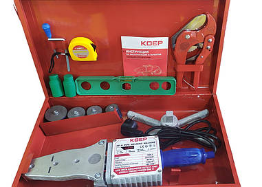 Паяльник для паяння труб 1500W (20-40 мм), набір, Чехія