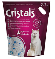 Cristals Fresh Силікагелевий наповнювач для котячого туалету із запахом лаванди 7,2 л