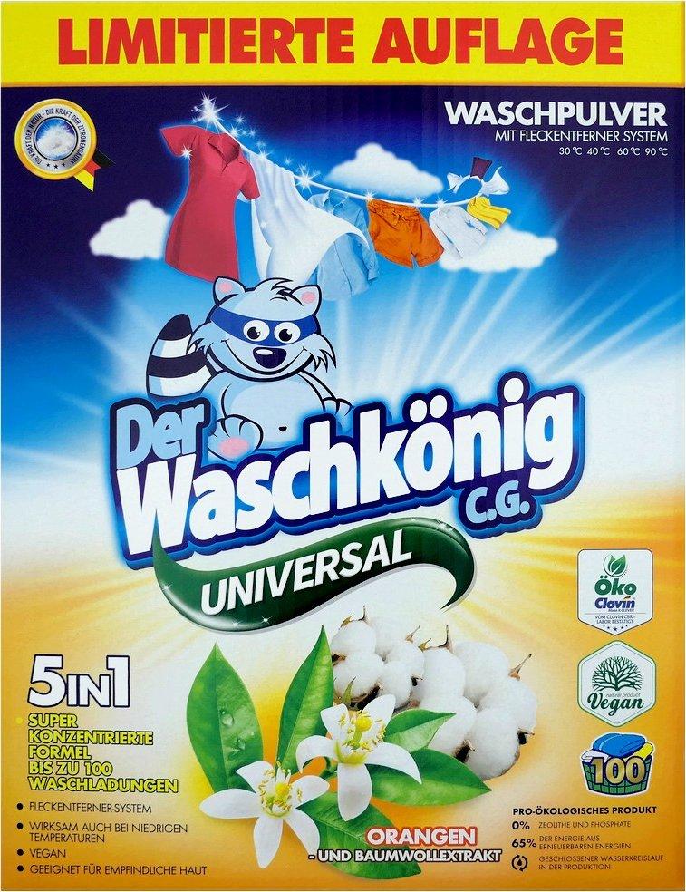 Порошок для прання Waschkonig Universal з екстрактами апельсина та бавовни 6 кг