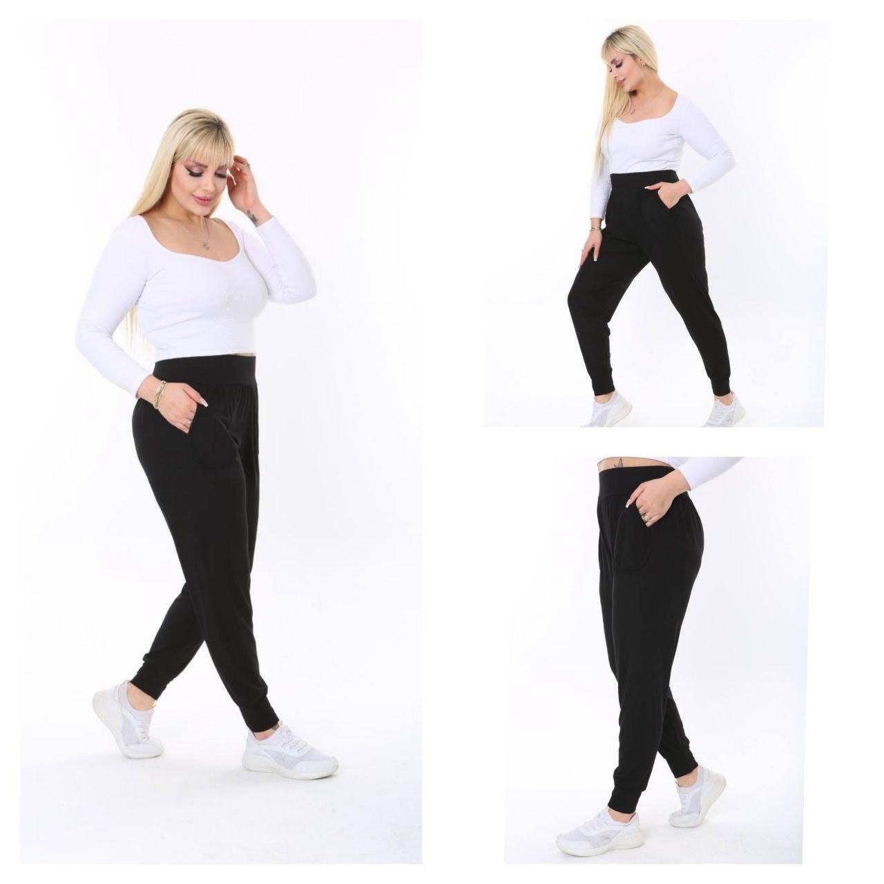 Жіночі штани з манжетом 52-58 універсальний, фото 1