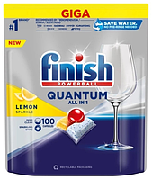 Таблетки для посудомоечных машин Finish QUANTUM All in 1 "Lemon" (100шт.)