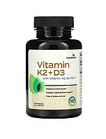 вітаміни K2 + D3 з вітаміном K2 у формі MK-7, Futurebiotic 120 капсул