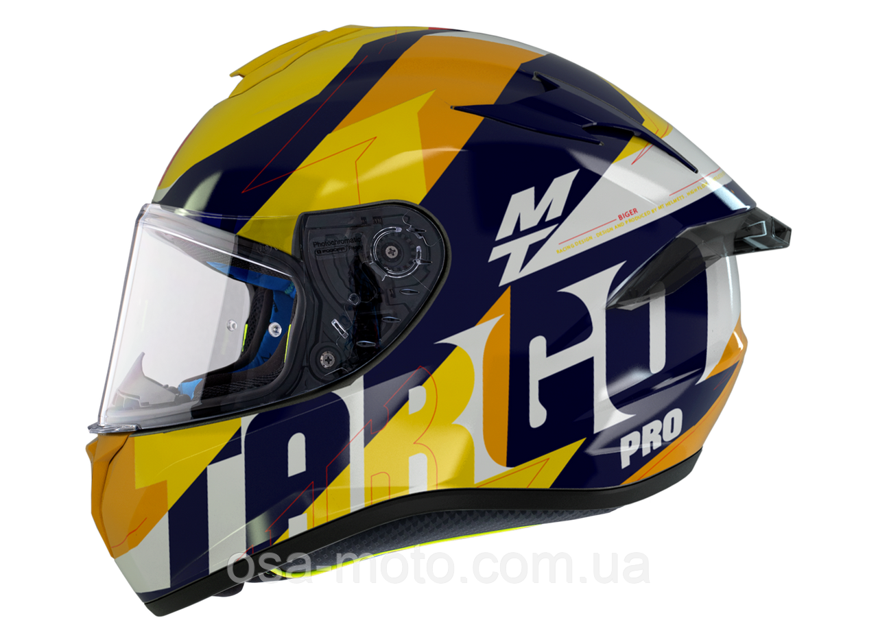 Мотошолом MT TARGO PRO Biger C7 Gloss Pearl Blue, фото 1