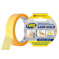 Малярная лента HPX 4400 Gold, 25мм x 25м, оранжевая.