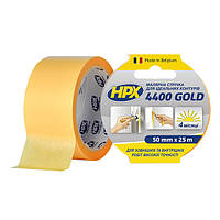 Малярная лента HPX 4400 Gold, 50мм x 25м, оранжевая.