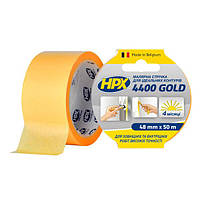 Малярная лента HPX 4400 Gold, 50мм x 50м, оранжевая.