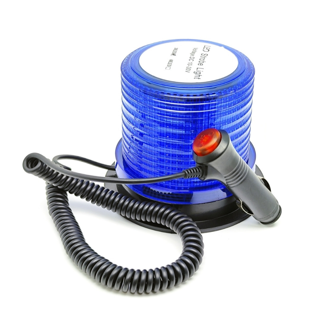 Мигалка Led світлодіодна синя на магніті 12v, 24v