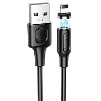 Магнитный зарядный шнур для Айфона Borofone BX41 Amiable USB to Lightning (1m)