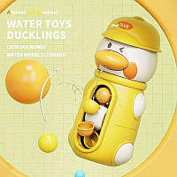 Дитяча іграшка для купання качка водоспад на присосках жовтого кольору 53242