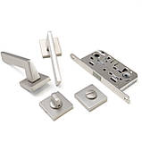 Ручка міжкімнатна комплект TRION FRESCO 49 MSN, фото 2