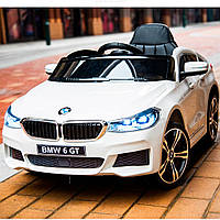 Детский электромобиль машина BMW 6 GT JJ2164-1 (моторы 2x25W, акум.2x6V4AH, белый)