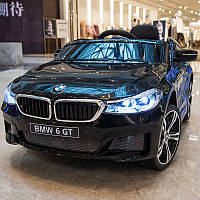 Детский электромобиль машина BMW 6 GT JJ2164-2 (моторы 2x35W, акум.2x6V4AH, черный)