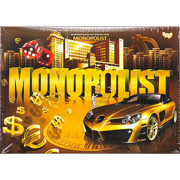 Економічна настільна гра Monopolist рус NEW DTG101U ДТ-ІМ-11-40 Інтелектуальна гра Монополіст