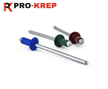 ЗАКЛЕПКИ ВИТЯЖНІ ФАРБОВАНІ