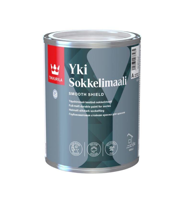 Tikkurila Yki Sokmelimaali - глибокоматова стійка фарба для цоколя (База А), 0,9 л