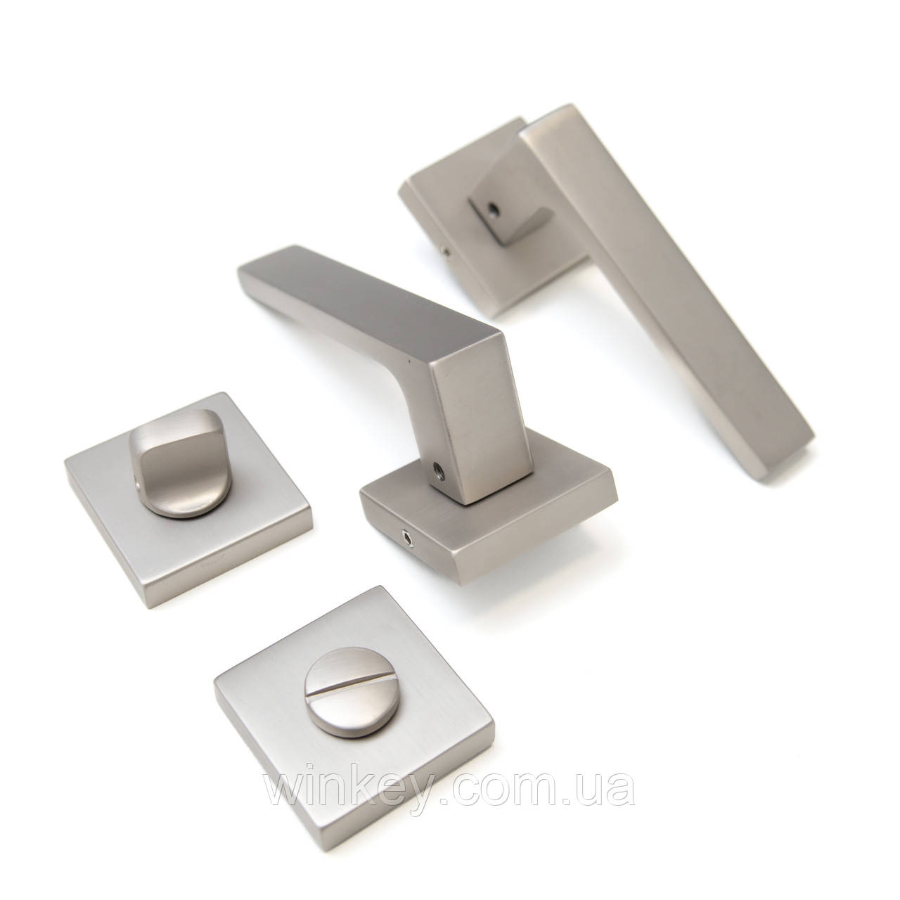 Ручка міжкімнатна TRION FLASH із накладками WS 49 MSN, фото 1