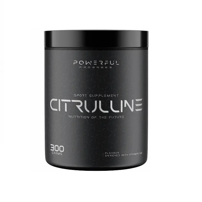 Амінокислота Powerful Progress Citrulline, 300 грам Лимон-лайм EXP