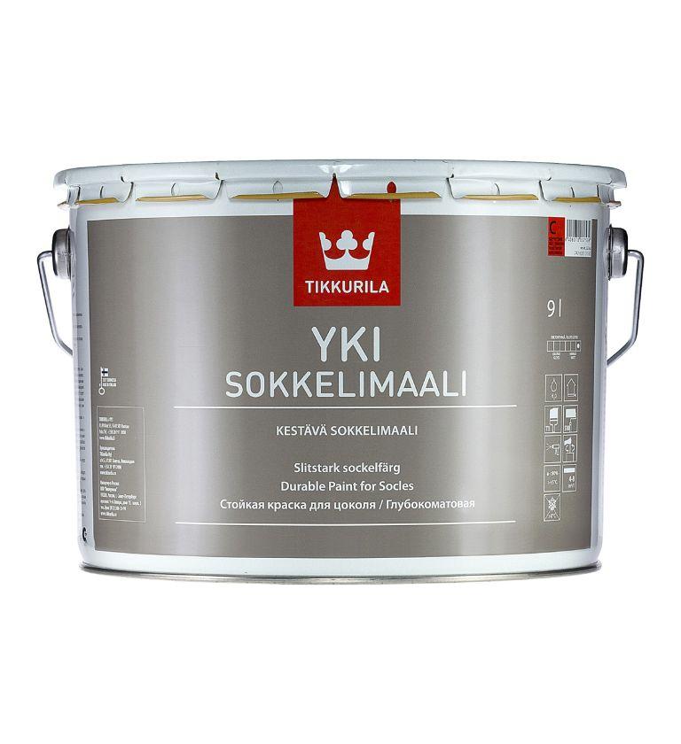 Tikkurila Yki Sokkelimaali - глубокоматовая стойкая краска для цоколя (База А), 9 л - фото 6 - id-p1745840507