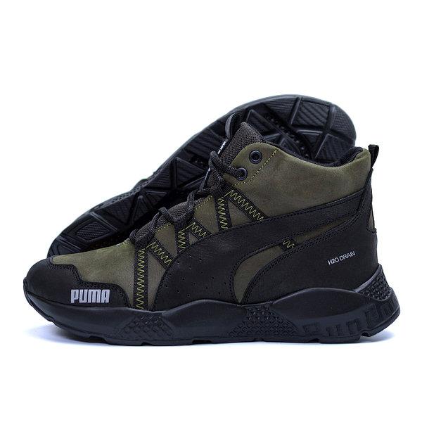 Чоловічі зимові черевики Runner Olive, фото 1