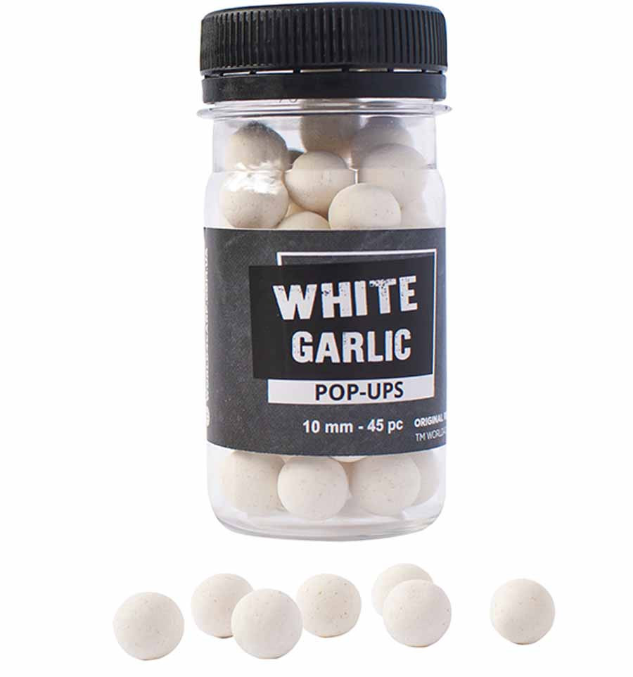Плаваючі бойли World4Carp White Garlic, 10 мм
