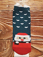 Носки детские махровые с ушками Рождество Новый Год 16-21 размер