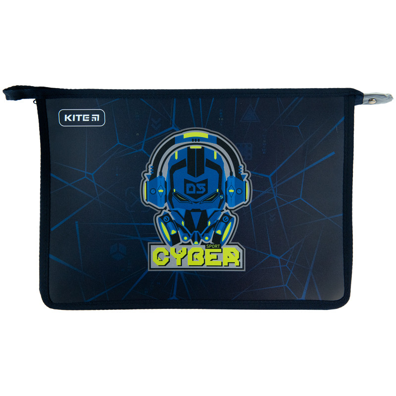 Папка на блискавці А4+ Kite Cyber K23-428-2, фото 1