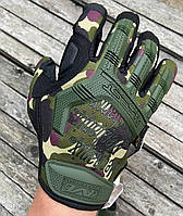 Тактические полнопалые перчатки M-PACT Mechanix армейские мультикам закрытые военные перчатки с пальцами ЗСУ