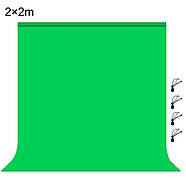 2.0х2.0м Фон хромакей тканинний ЗЕЛЕНИЙ PBM-2020 green Chroma Key, фото 2