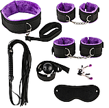 Набір для БДСМ, фетиш комплект із 7 речей для БДСМ, інтимні іграшки для садо-мазо ігор, фото 7