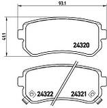 Brembo P30025 Гальмівні колодки задні KIA CEED Rio Sportage Hyundai i30 Accent, фото 3